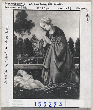 Vorschaubild Filippino Lippi: Die Anbetung des Kindes. Florenz, Uffizien 